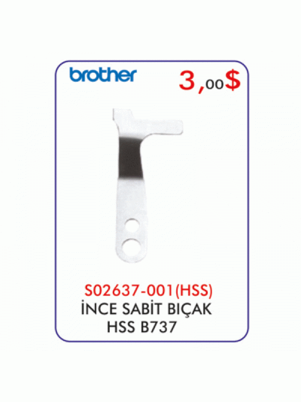 B737 HSS İnce Sabit Bıçak