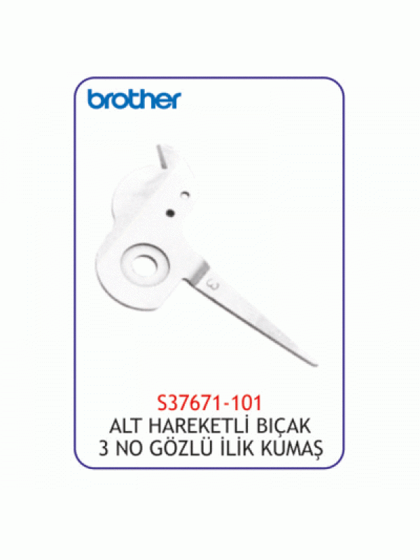 B980 Gözlü İlik 3 No Alt Hareketli Bıçak